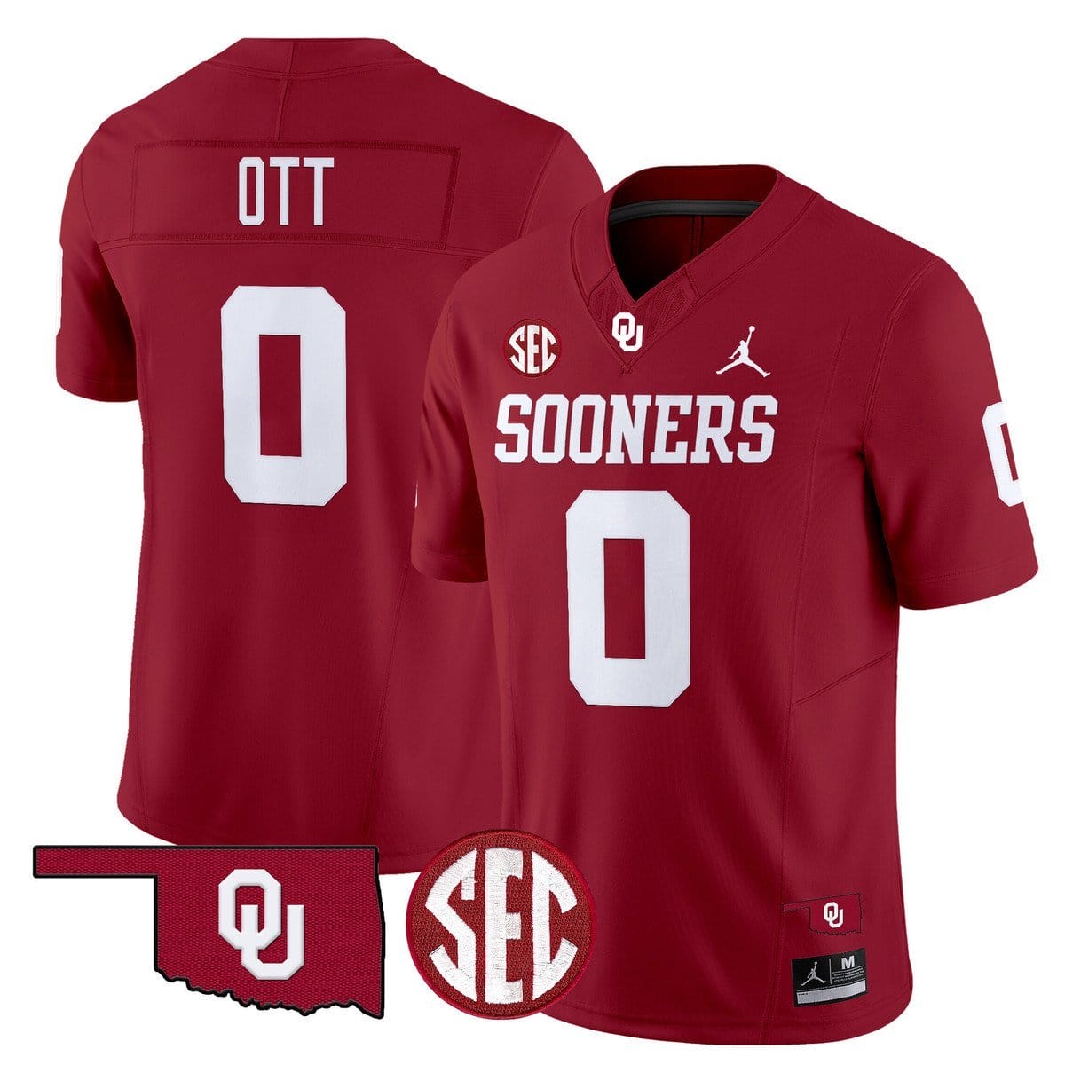 Jaydn Ott Jersey #0 Oklahoma Sooners 2025 Vapor Limited Stitched - Image 4