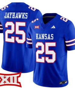 Jayhawks Jersey 25 Kansas Jayhawks 2025 Vapor Limited Stitched Royal