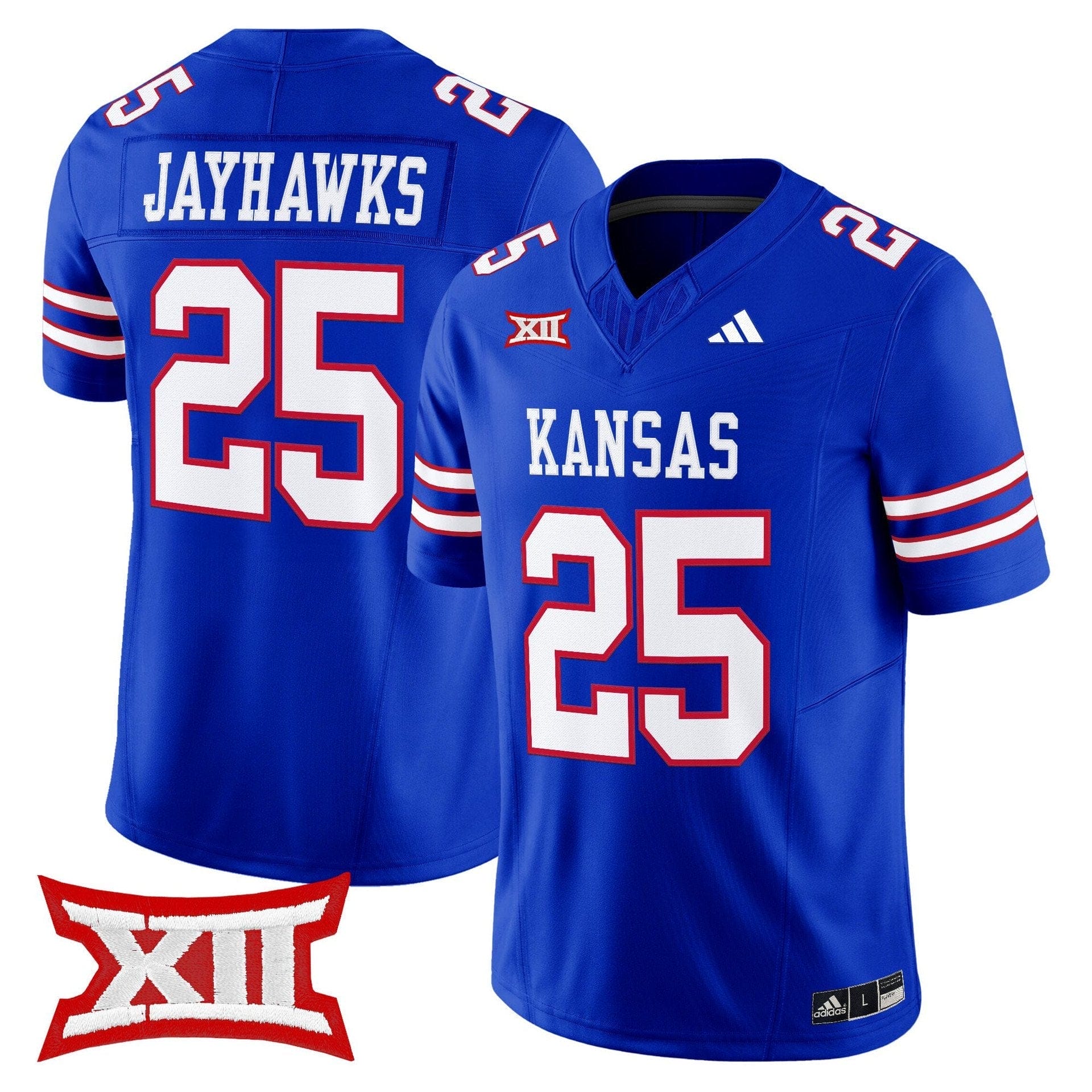 Jayhawks Jersey #25 Kansas Jayhawks 2025 Vapor Limited Stitched - Image 5