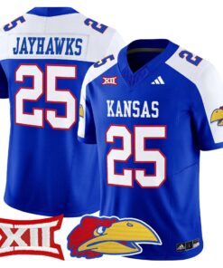 Jayhawks Jersey 25 Kansas Jayhawks 2025 Vapor Limited Stitched Royal Alternat