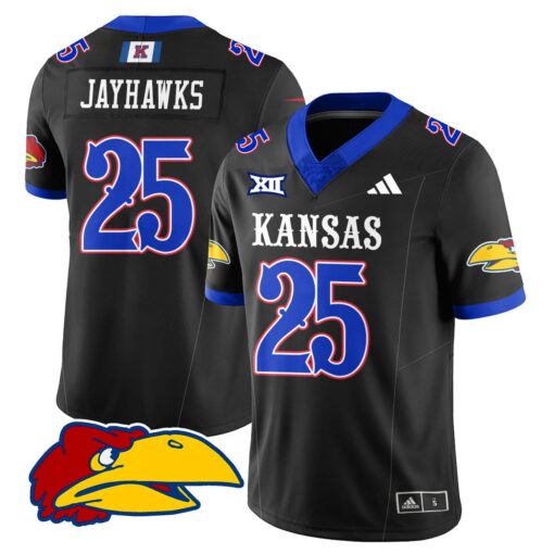 Jayhawks Jersey #25 Kansas Jayhawks Football 2025 Limited Stitched
