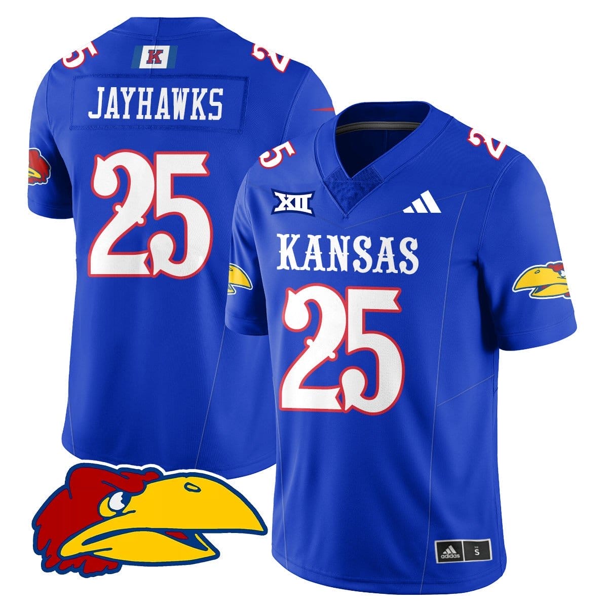 Jayhawks Jersey #25 Kansas Jayhawks Football 2025 Limited Stitched - Image 3
