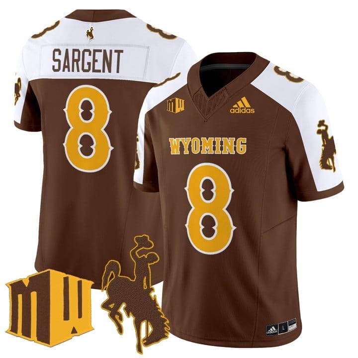Jaylen Sargent Jersey #8 Wyoming Cowboys 2025 Vapor Limited Stitched - Image 2