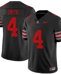 Jeremiah Smith Jersey #4 Ohio State Heritage Stripe 2025-26 Stitched