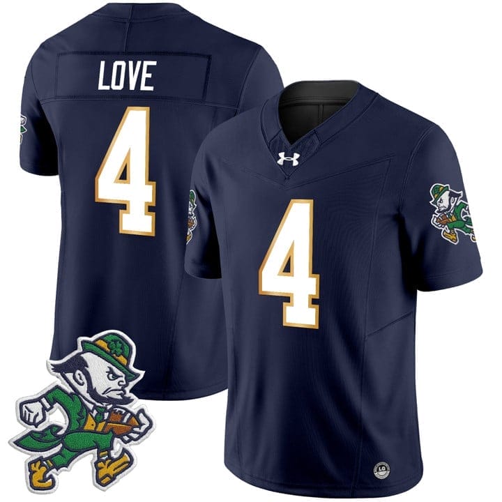 Jeremiyah Love Jersey #4 Notre Dame 2025 Gridiron Leprechaun Edition - Image 4