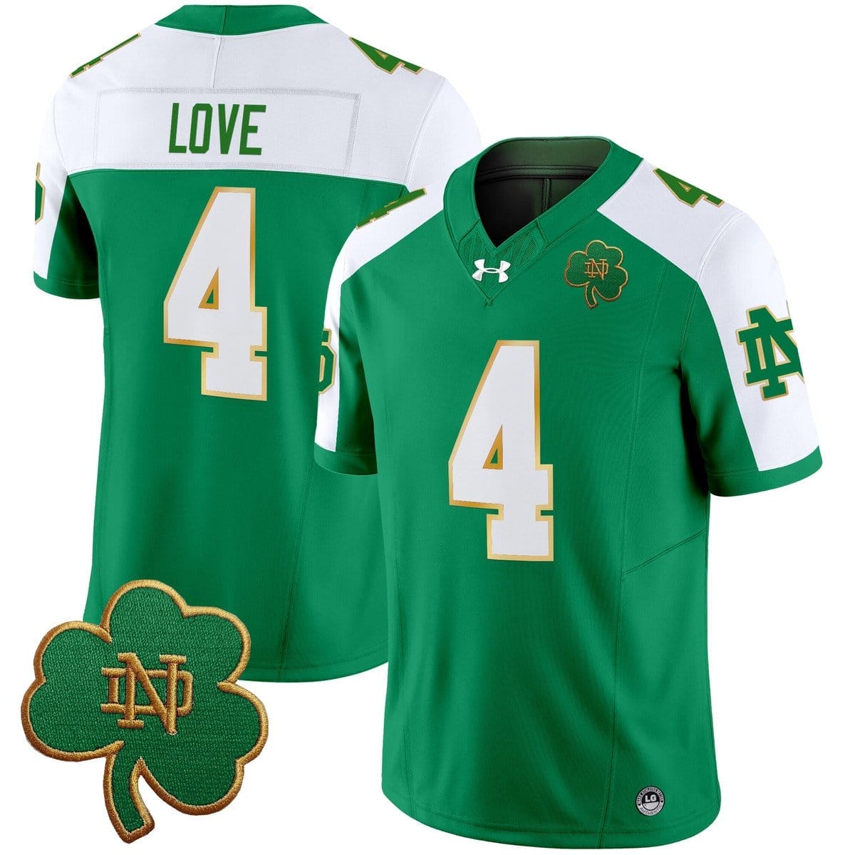 Jeremiyah Love Jersey #4 Notre Dame 2025 Vapor Limited V3 Stitched 5 Jeremiyah Love Jersey #4 Notre Dame 2025 Vapor Limited V3 Stitched - Image 5