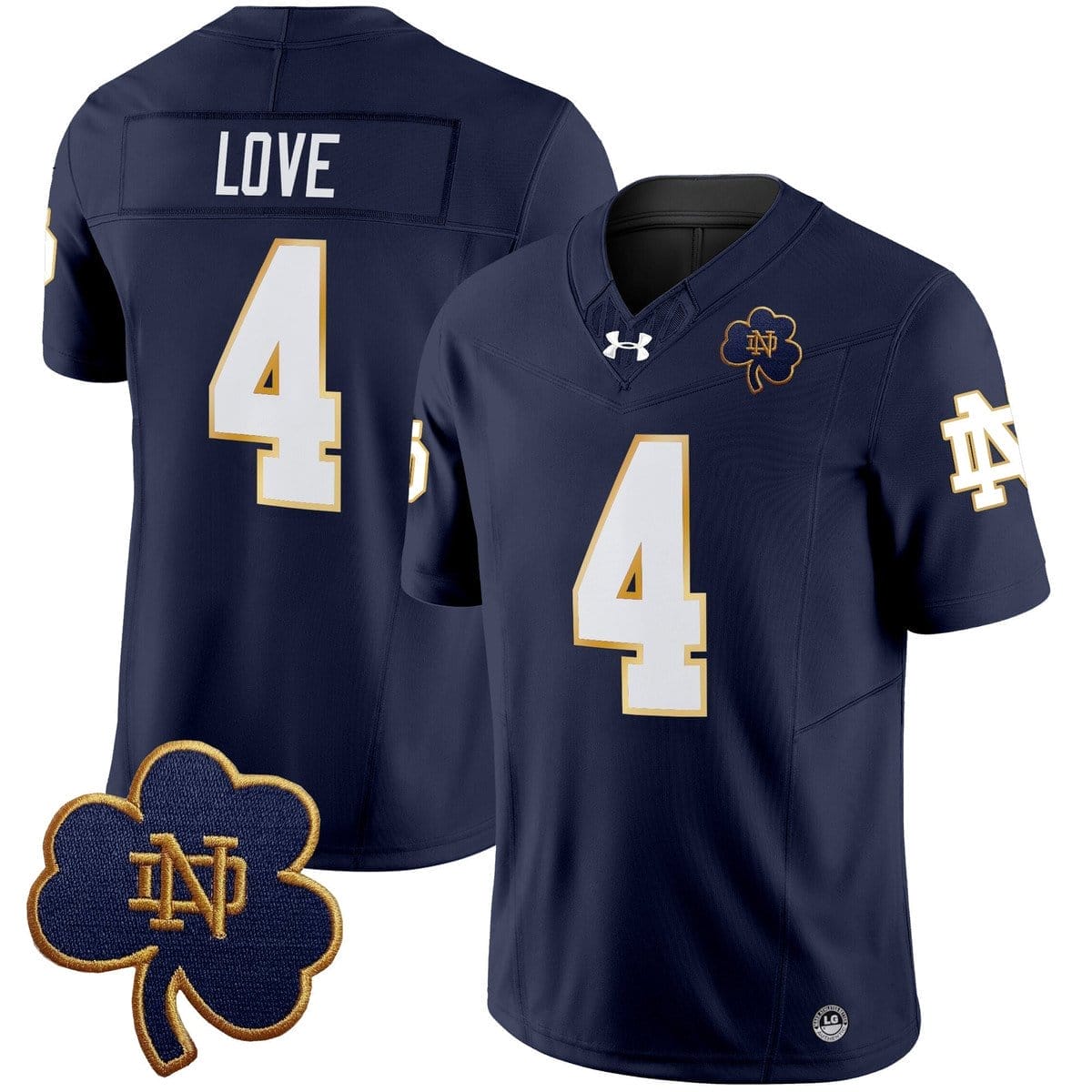 Jeremiyah Love Jersey #4 Notre Dame 2025 Vapor Limited V3 Stitched 2 Jeremiyah Love Jersey #4 Notre Dame 2025 Vapor Limited V3 Stitched - Image 2