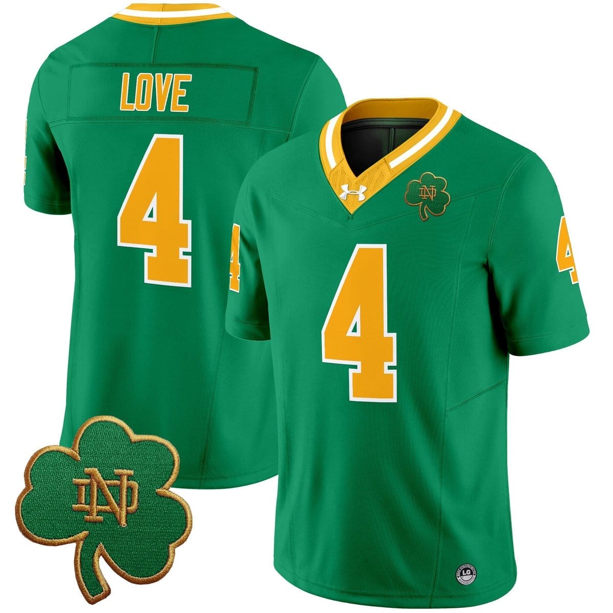 Jeremiyah Love Jersey #4 Notre Dame 2025 Vapor Limited V3 Stitched 3 Jeremiyah Love Jersey #4 Notre Dame 2025 Vapor Limited V3 Stitched - Image 3