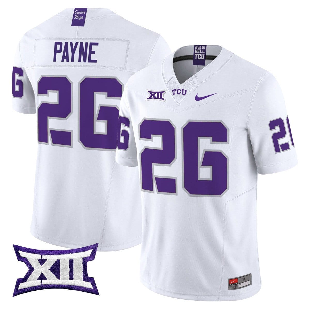 Jeremy Payne Jersey #26 TCU Horned Frogs 2025 Vapor Limited Stitched - Image 2