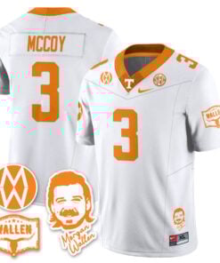 Jermod McCoy Jersey 3 Tennessee Vols Morgan Wallen 2025 Stitched White
