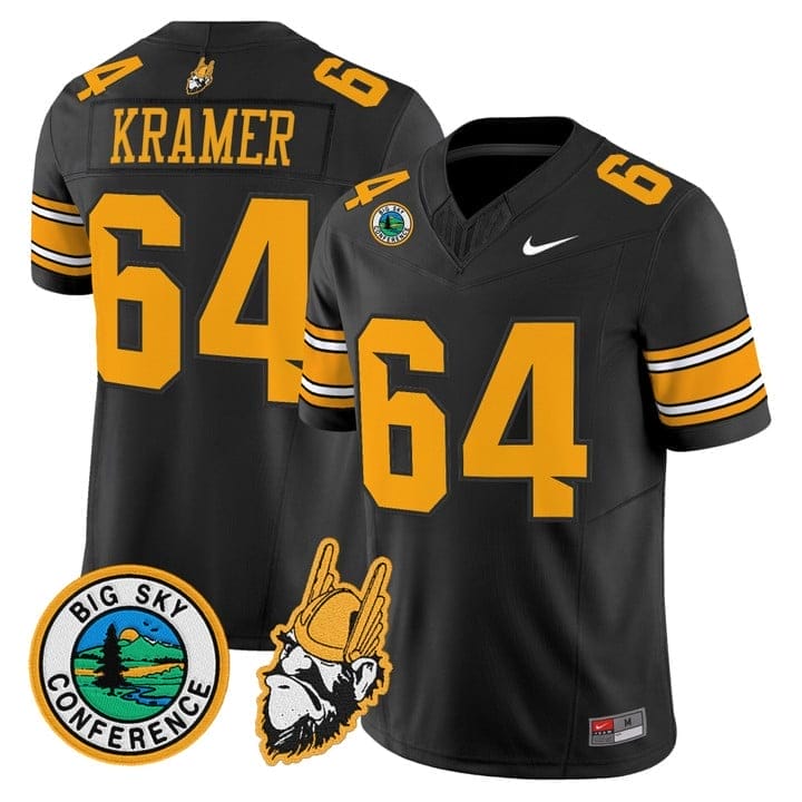 Jerry Kramer Jersey #64 Idaho Vandals 1975 Throwback Limited Stitched