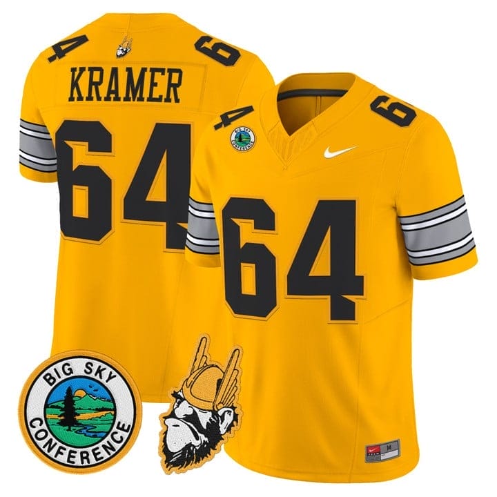 Jerry Kramer Jersey #64 Idaho Vandals 1975 Throwback Limited Stitched - Image 5