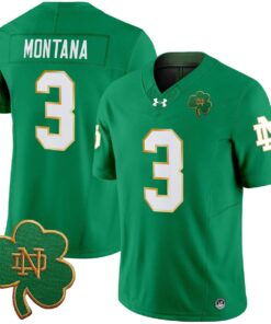 Alternative view of Joe Montana Jersey #3 Notre Dame 2025 Vapor Limited V3 Stitched