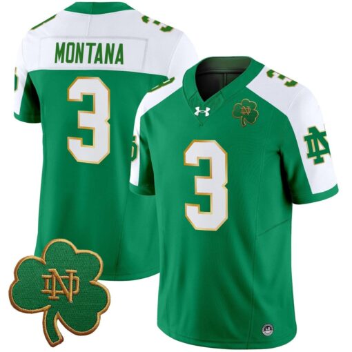 Joe Montana Jersey #3 Notre Dame 2025 Vapor Limited V3 Stitched