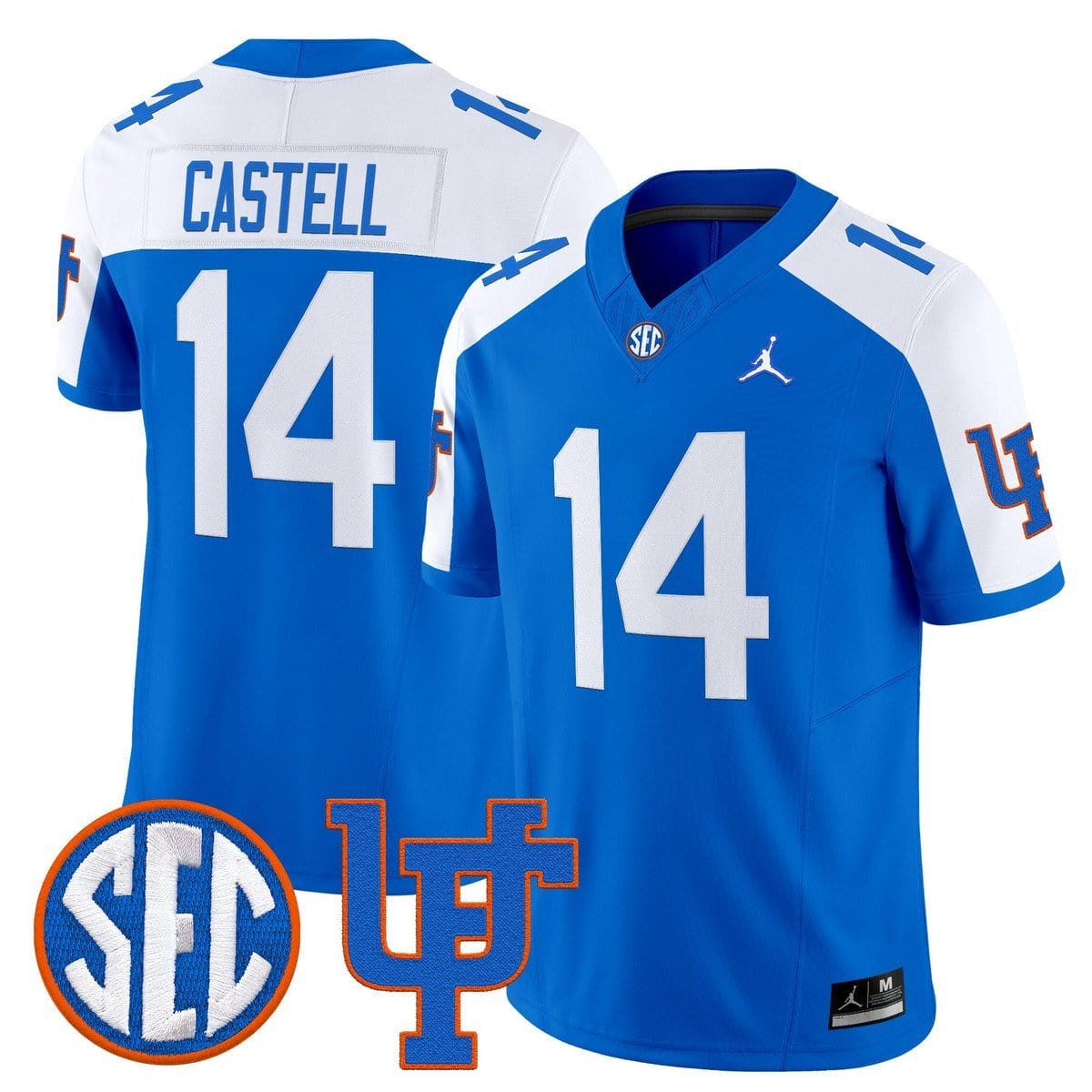 Jordan Castell Jersey #14 Florida Gators 1960s Throwback Vapor Limited 3 Jordan Castell Jersey #14 Florida Gators 1960s Throwback Vapor Limited - Image 3