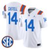 Jordan Castell Jersey #14 Florida Gators 1960s Throwback Vapor Limited 10 Jordan Castell Jersey 14 Florida Gators 1960s Throwback Vapor Limited White