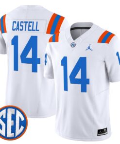 Jordan Castell Jersey #14 Florida Gators 1960s Throwback Vapor Limited
