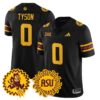 Jordyn Tyson Jersey 0 Arizona State Sun Devils 1975 Throwback Stitched Black