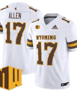 Josh Allen Jersey #17 Wyoming Cowboys 2025 Vapor Limited Stitched