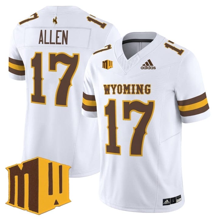 Josh Allen Jersey #17 Wyoming Cowboys 2025 Vapor Limited Stitched 1 Josh Allen Jersey #17 Wyoming Cowboys 2025 Vapor Limited Stitched