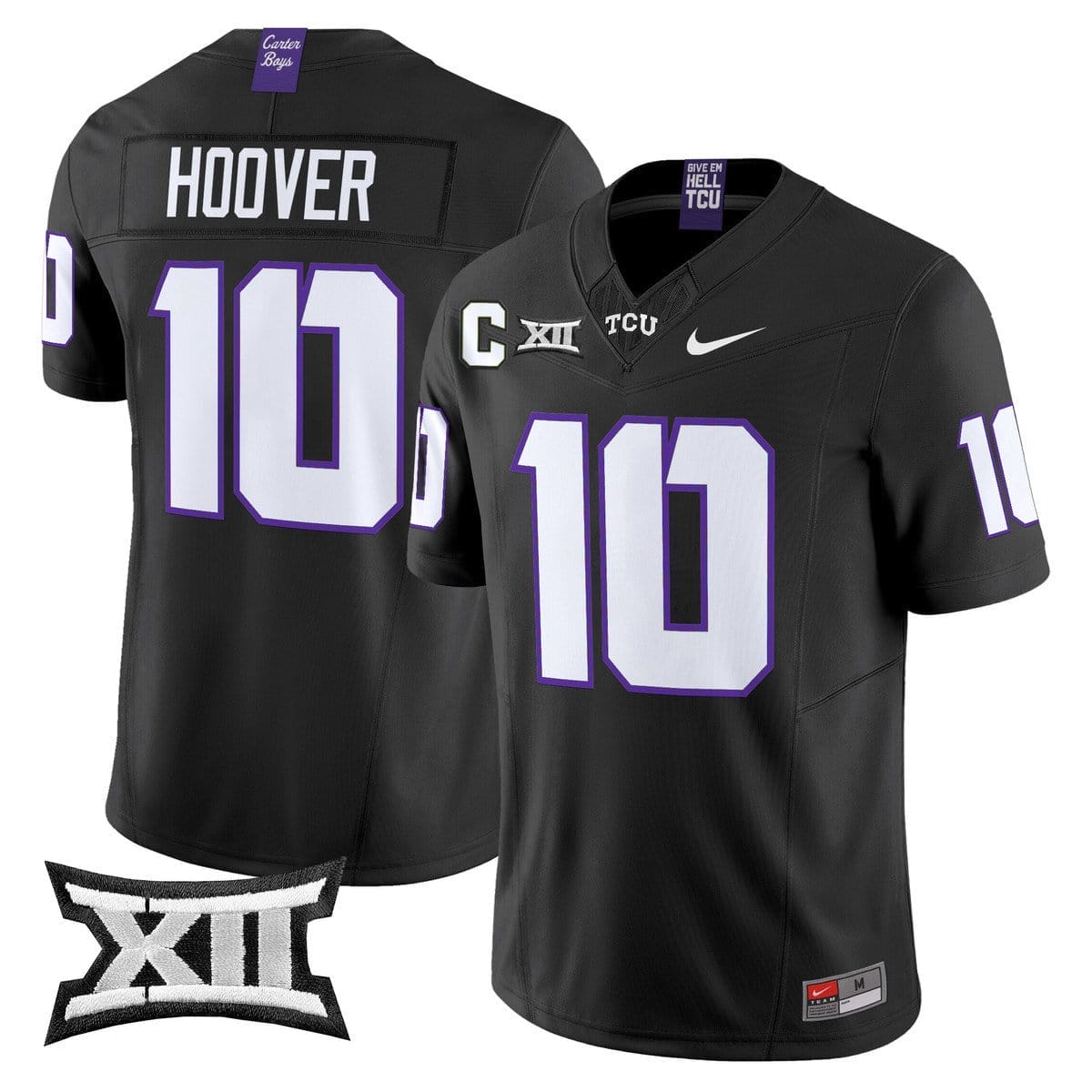 Josh Hoover Jersey #10 TCU Horned Frogs 2025 Vapor Limited Stitched 1 Josh Hoover Jersey #10 TCU Horned Frogs 2025 Vapor Limited Stitched