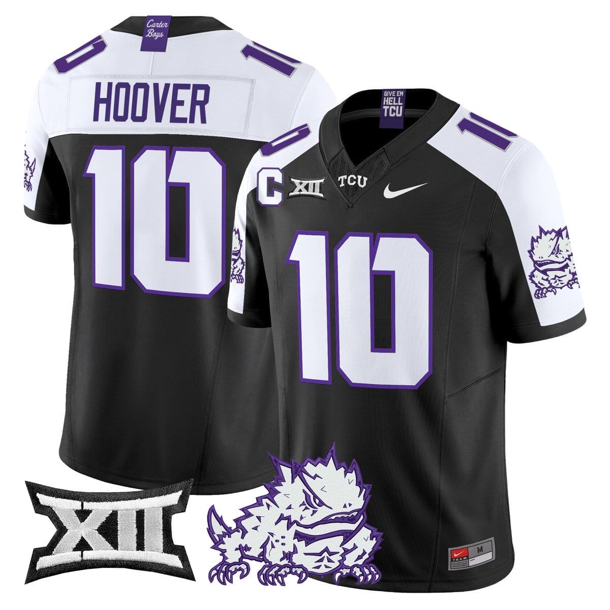 Josh Hoover Jersey #10 TCU Horned Frogs 2025 Vapor Limited Stitched 3 Josh Hoover Jersey #10 TCU Horned Frogs 2025 Vapor Limited Stitched - Image 3