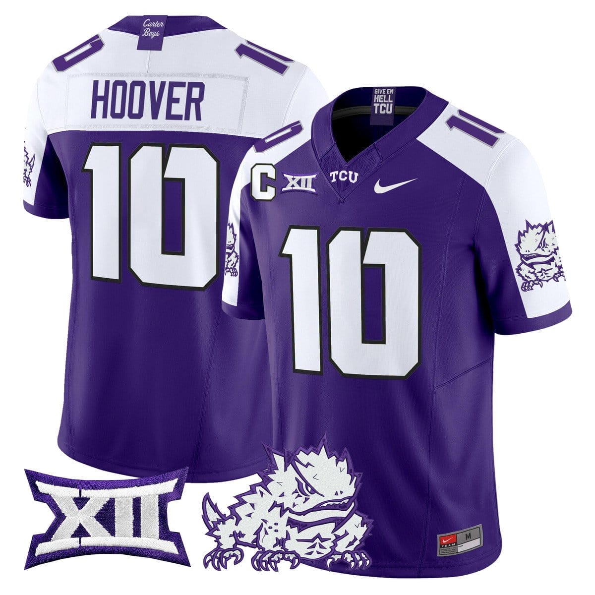 Josh Hoover Jersey #10 TCU Horned Frogs 2025 Vapor Limited Stitched 4 Josh Hoover Jersey #10 TCU Horned Frogs 2025 Vapor Limited Stitched - Image 4
