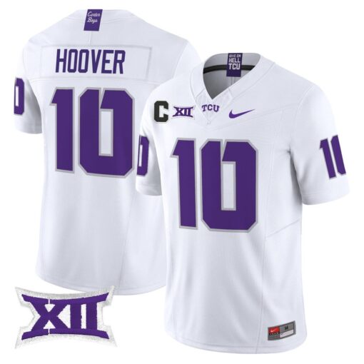 Josh Hoover Jersey #10 TCU Horned Frogs 2025 Vapor Limited Stitched - Image 2