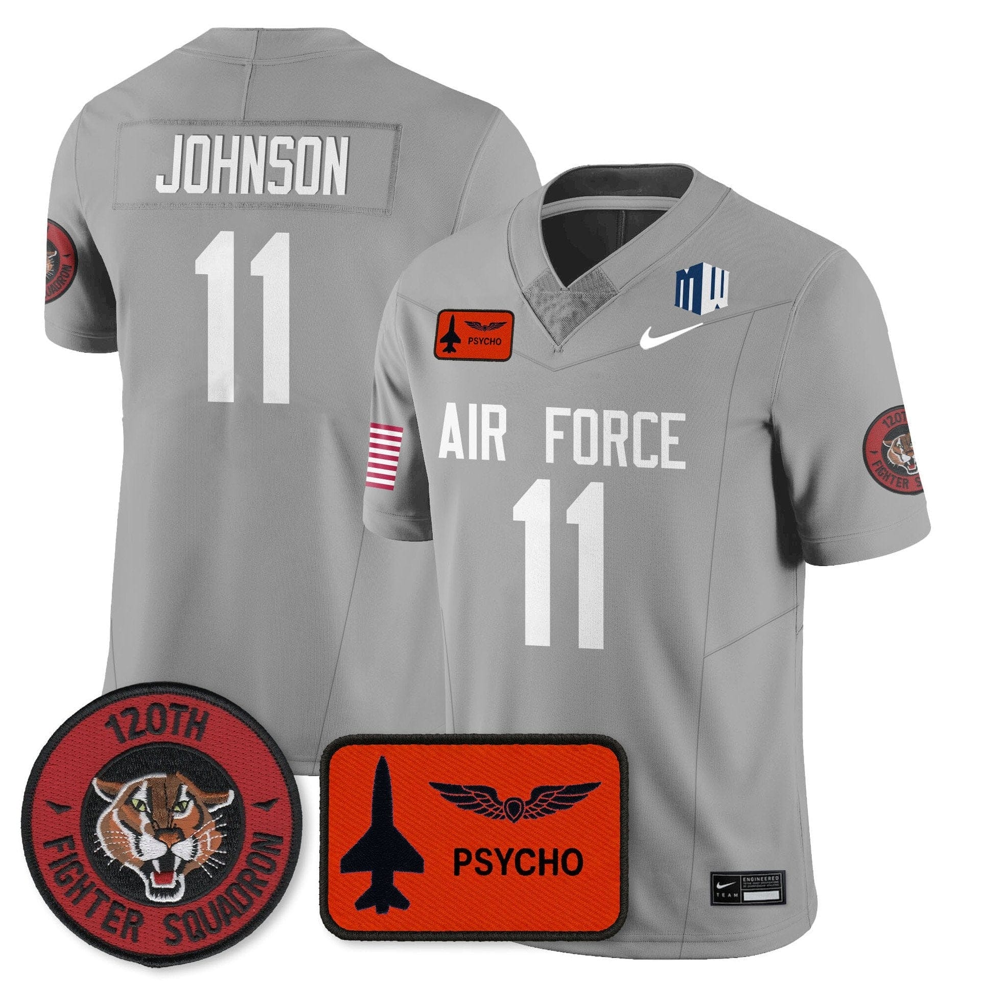 Josh Johnson Jersey #11 Air Force 2025 Honor F-16 Stitched 2 Josh Johnson Jersey #11 Air Force 2025 Honor F-16 Stitched - Image 2