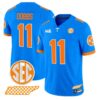 JoshuaDobbsJersey 11TennesseeVolunteersBlueBlazeEditionStitched