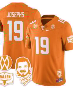 Joshua Josephs Jersey 19 Tennessee Vols Morgan Wallen 2025 Stitched Orange