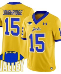 Julius Loughridge Jersey 15 South Dakota State Jackrabbits 2025 Stitched Gold