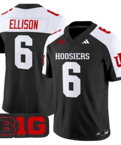 Justice Ellison Jersey 6 Indiana Hoosiers 2025 Limited Stitched Black Alter