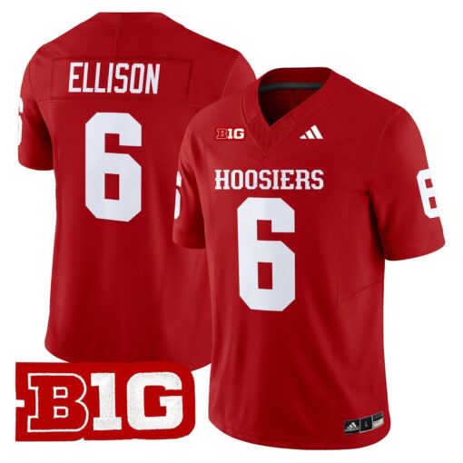 Justice Ellison Jersey #6 Indiana Hoosiers 2025 Limited Stitched - Image 5