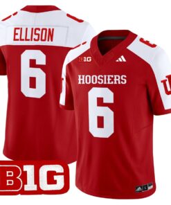 Justice Ellison Jersey 6 Indiana Hoosiers 2025 Limited Stitched Crimson Alter