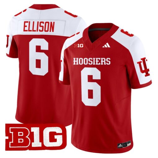 Justice Ellison Jersey #6 Indiana Hoosiers 2025 Limited Stitched - Image 4