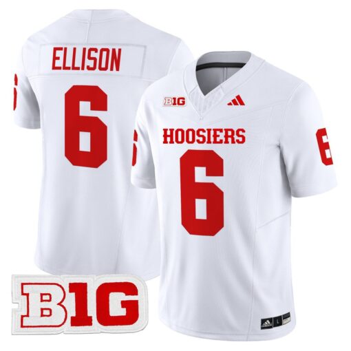 Justice Ellison Jersey #6 Indiana Hoosiers 2025 Limited Stitched - Image 2