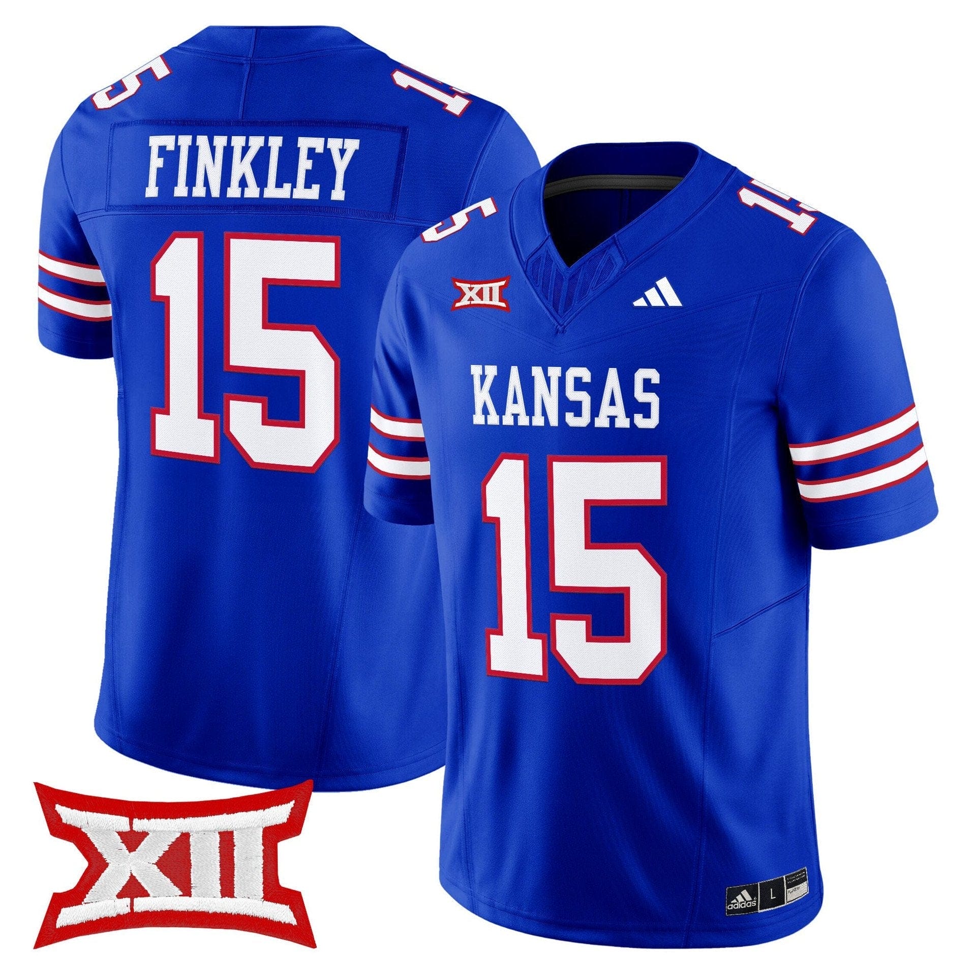 Justice Finkley Jersey #15 Kansas Jayhawks 2025 Vapor Limited Stitched - Image 5