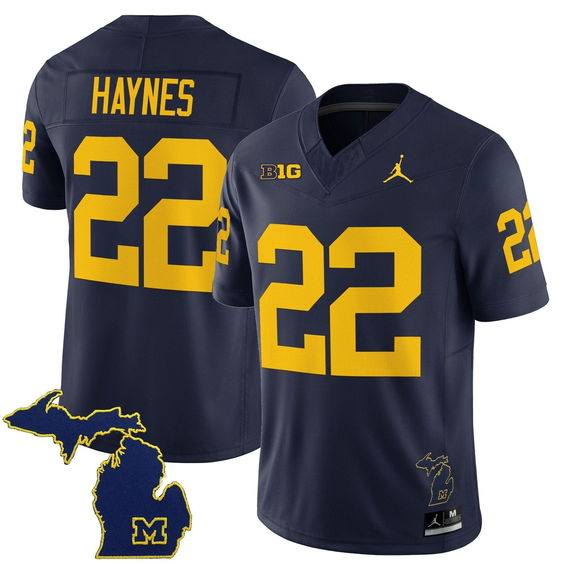 Justice Haynes Jersey #22 Michigan Wolverines 2025 Limited V2 Stitched 5 Justice Haynes Jersey #22 Michigan Wolverines 2025 Limited V2 Stitched - Image 5
