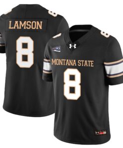 Justin Lamson Jersey #8 Montana State Bobcat Football 2025 Stitched