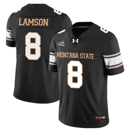 Justin Lamson Jersey #8 Montana State Bobcat Football 2025 Stitched
