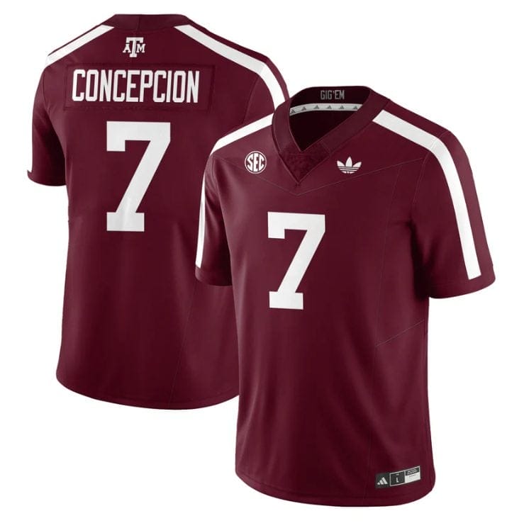 KC Concepcion Jersey #7 Texas A&M Aggies 1975 Throwback Stitched - Image 2