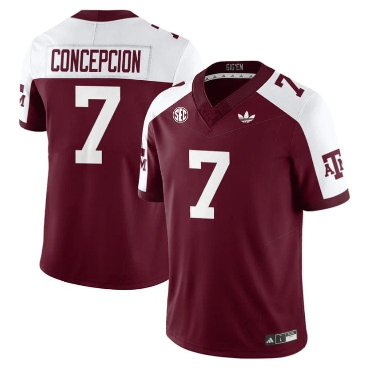 KC Concepcion Jersey #7 Texas A&M Aggies 1975 Throwback Stitched