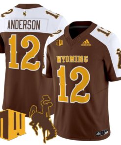 Alternative view of Kaden Anderson Jersey #12 Wyoming Cowboys 2025 Vapor Limited Stitched