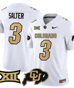 Alternative view of Kaidon Salter Jersey #3 Colorado Buffaloes 2025 Vapor Limited Stitched