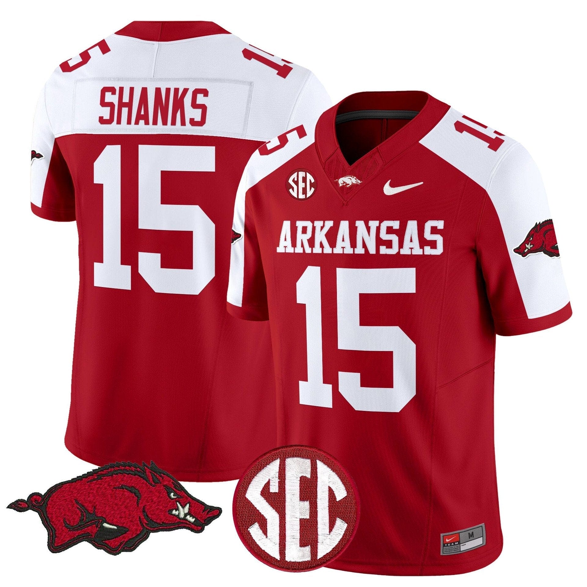 Kam Shanks Jersey #15 Arkansas Razorbacks Limited Stitched 4 Kam Shanks Jersey #15 Arkansas Razorbacks Limited Stitched - Image 4