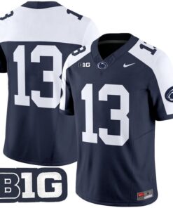 Kaytron Allen Jersey 13 No Name Penn State Nittany Lions 2025 Stitched Navy Alter