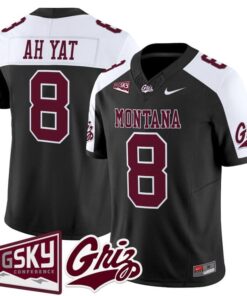 Keali i Ah Yat Jersey 8 Montana Grizzlies 2025 Vapor Limited Stitched Black Alter