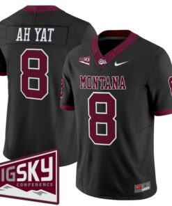 Keali'i Ah Yat Jersey #8 Montana Grizzlies 2025 Vapor Limited Stitched