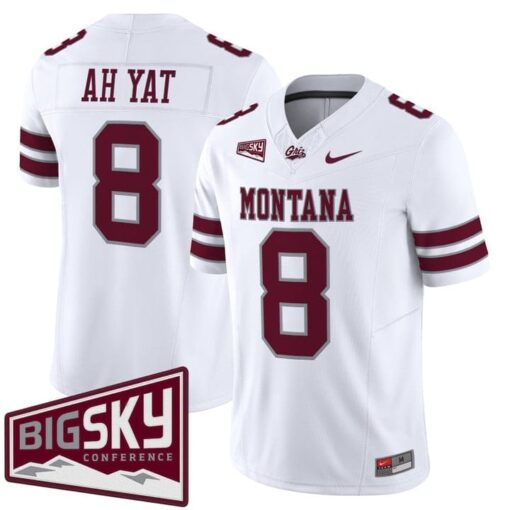 Keali'i Ah Yat Jersey #8 Montana Grizzlies 2025 Vapor Limited Stitched - Image 2